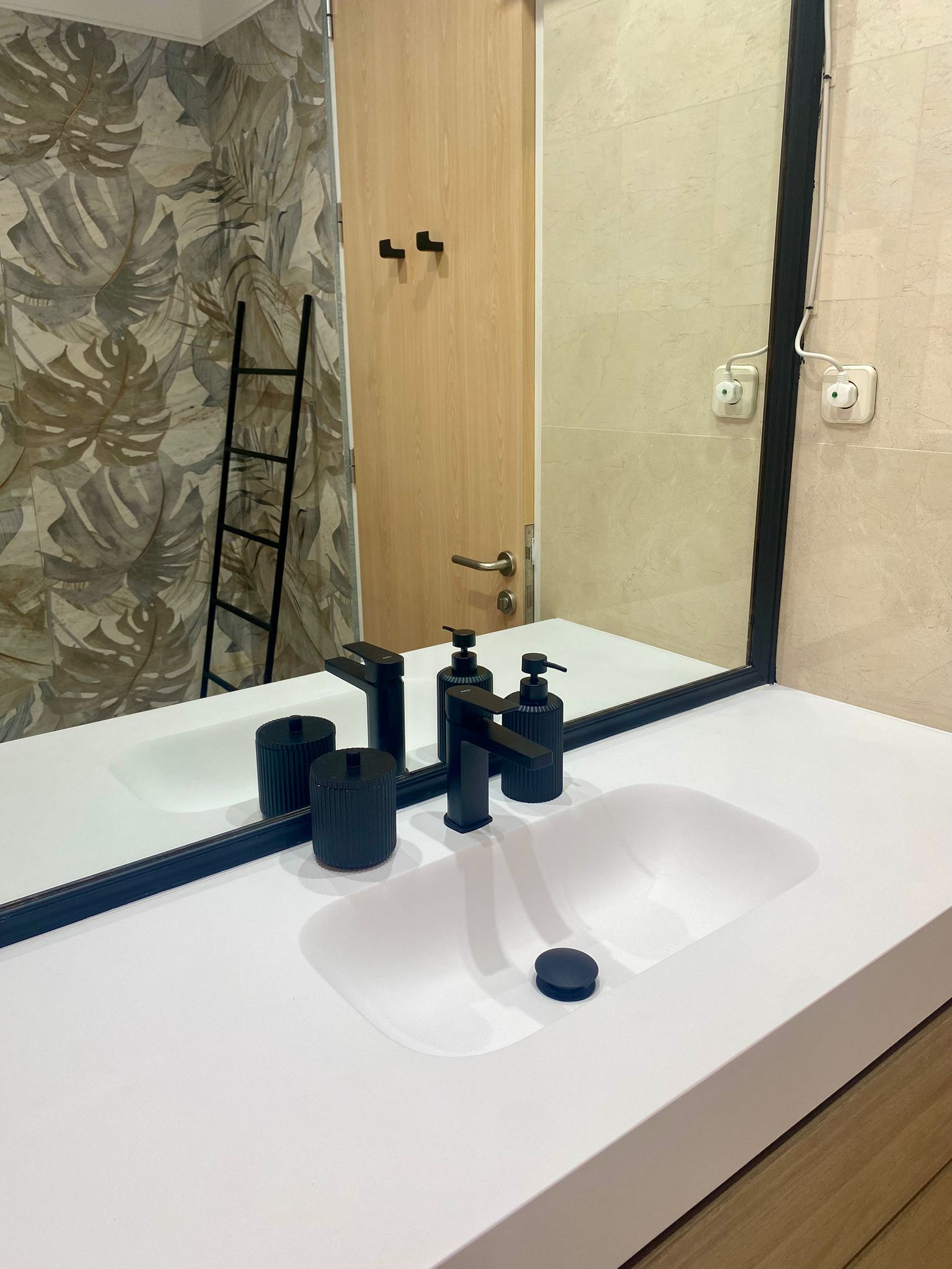 Grifo Baho Plano XL Negro mate