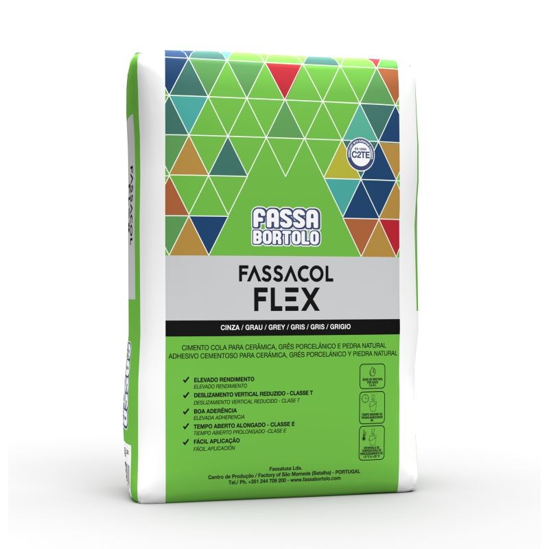 Saco 25kg cemento cola Fassacol Flex