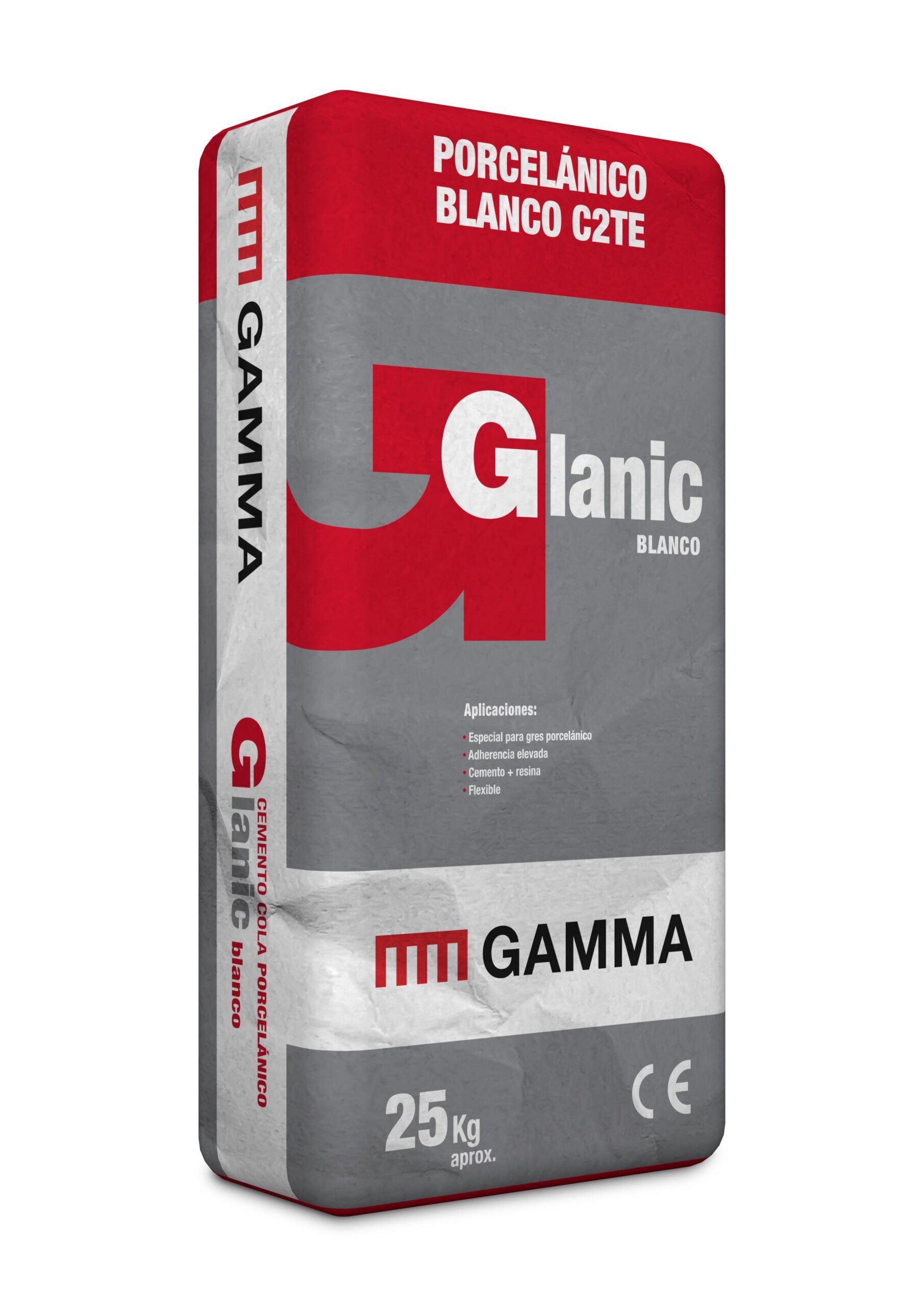 Saco adhesivo cementoso Glanic blanco